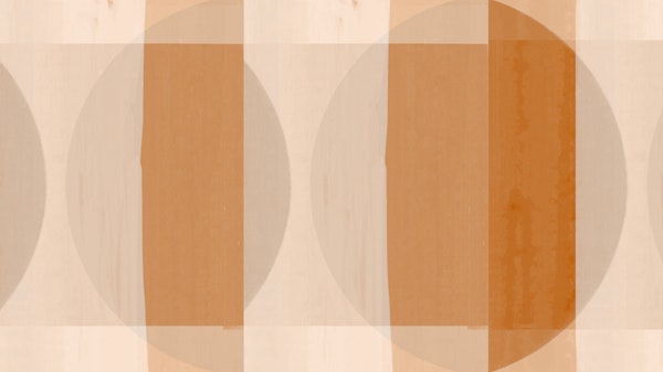 Mid Century Bauhaus Peach