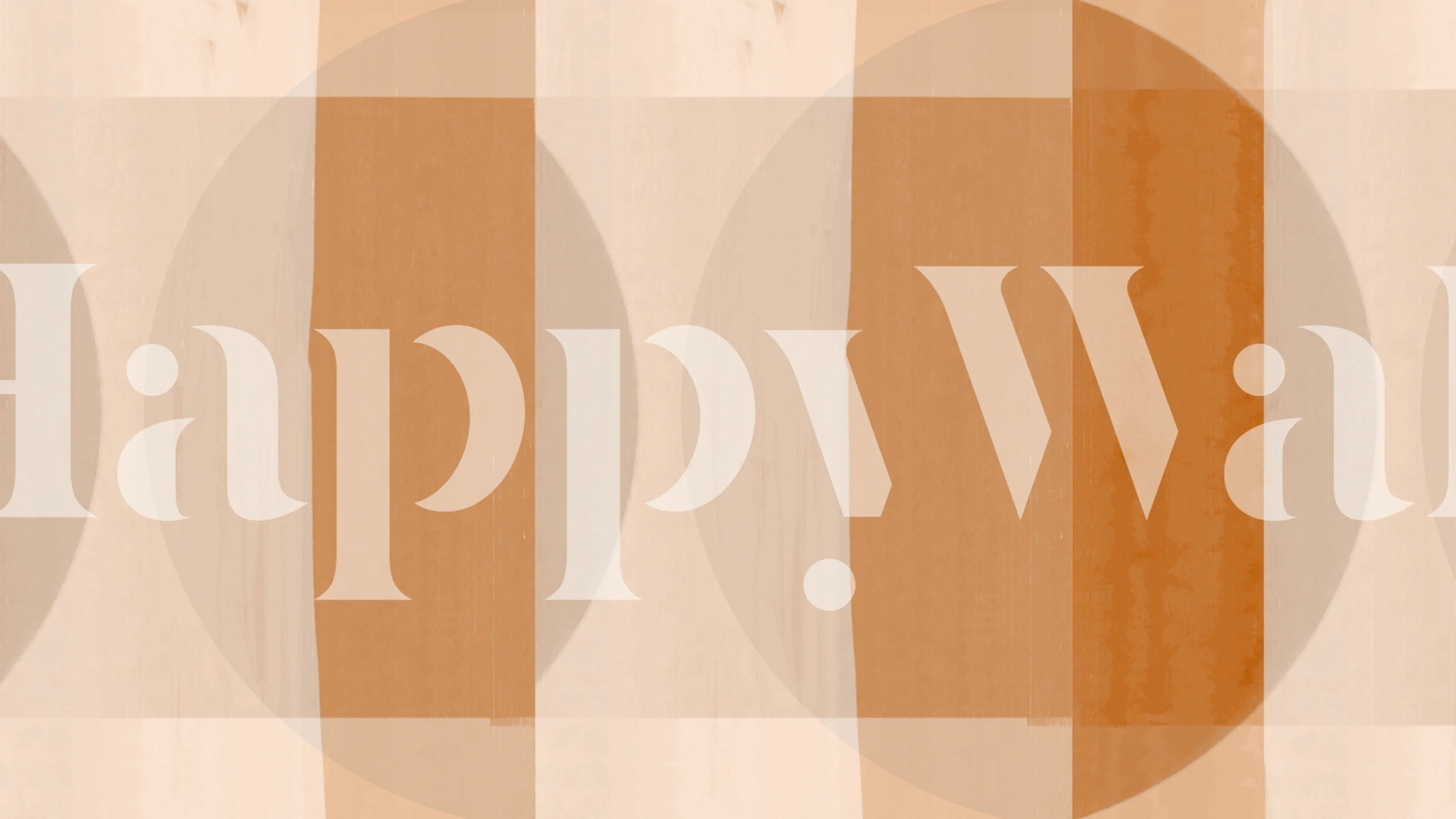 Geometric peach and cream shapes wallpaper