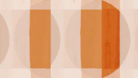 Mid Century Bauhaus Peach tapetas