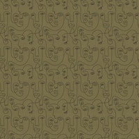 Abstract Line Faces papiers peint