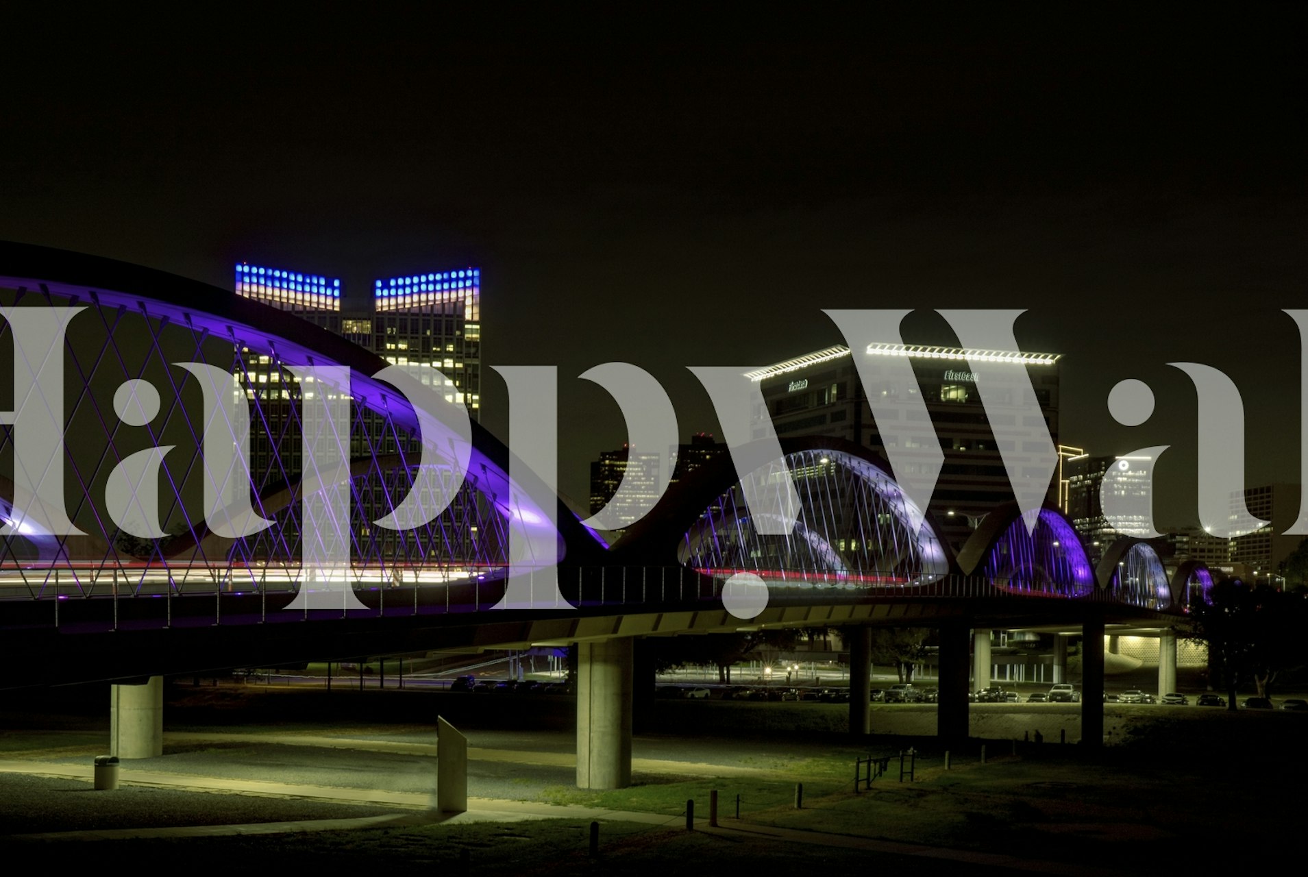 West 7th Street Bridge wallpaper in a room