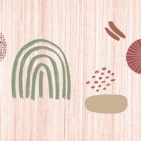 Warm Color Abstract Minimalism tapete