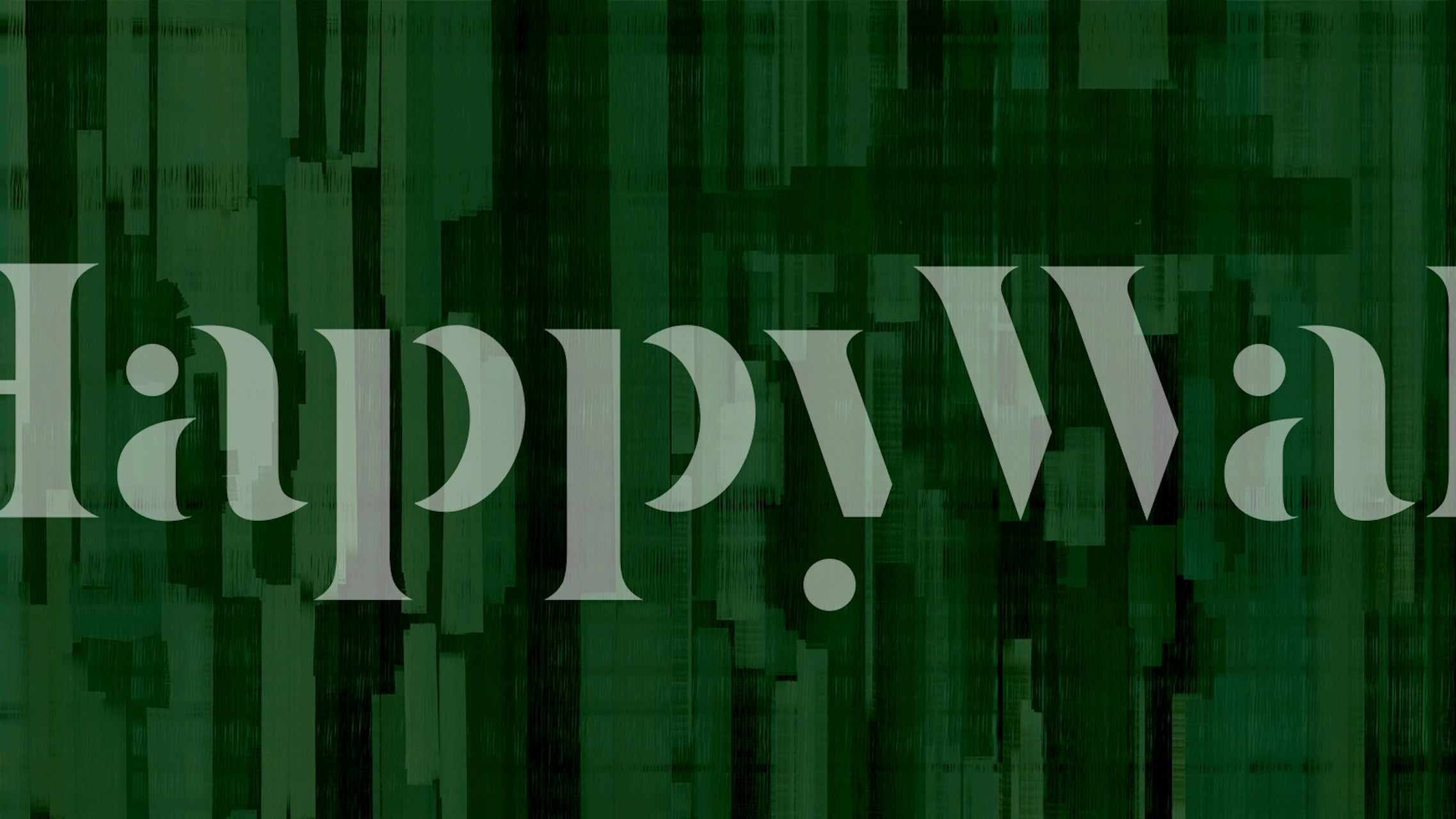 Papel pintado Dark Green Brushstrokes en una habitación