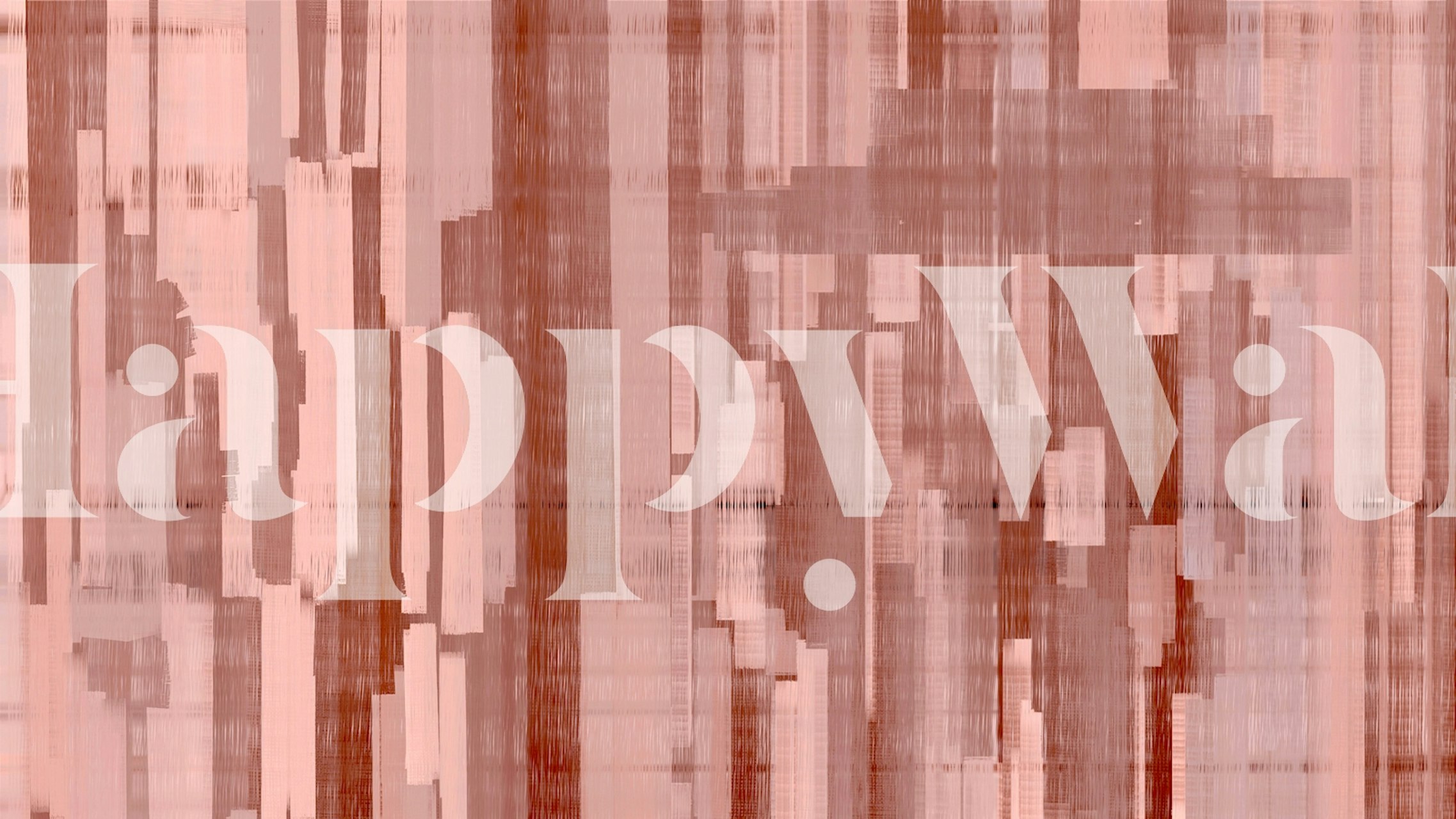 Χαρτί τοίχου Brushstrokes σε ζεστούς χρωματισμούς εμφανίστηκε