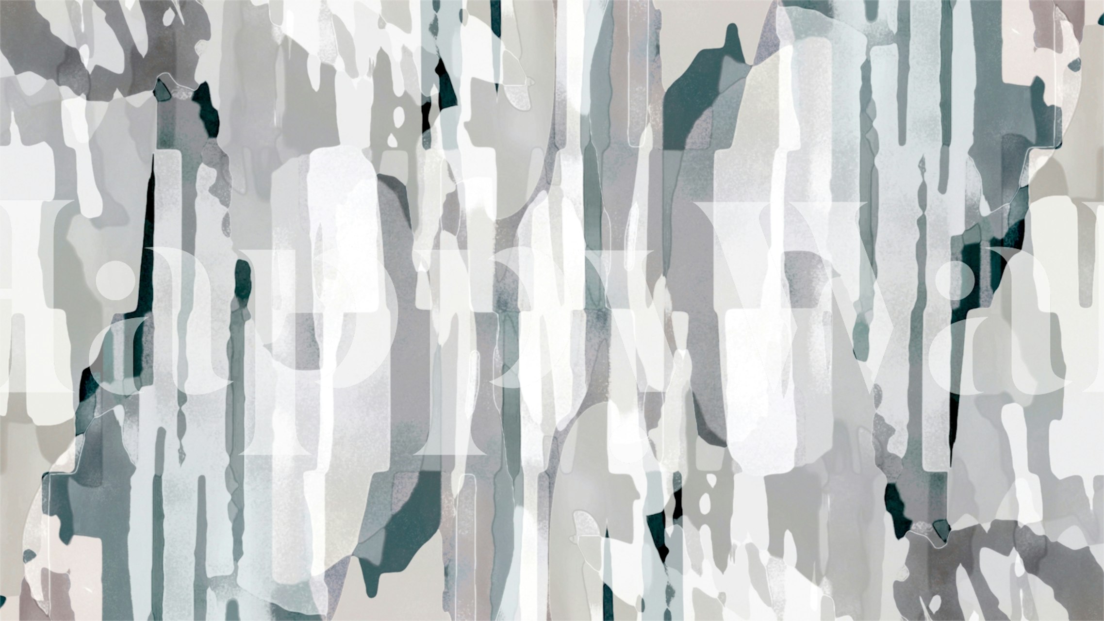 Abstract Composition Gray tapet i ett rum