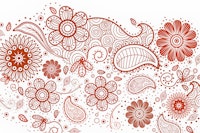 Earthy Spring Flower Modernist wallpaper