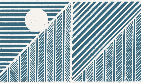 Cyan Geometry Modernist