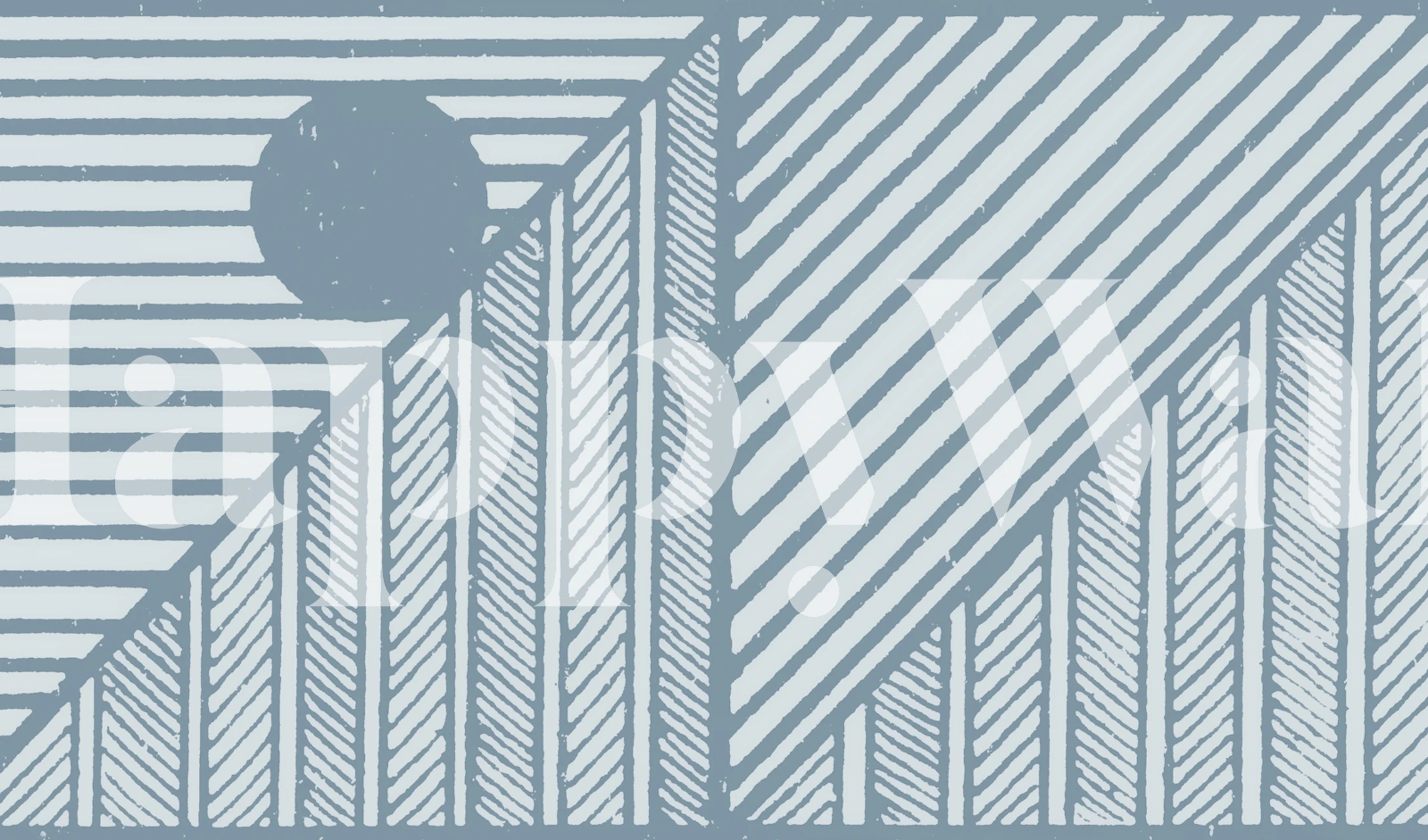 Geometric patterns with blue and gray tones wallpaper