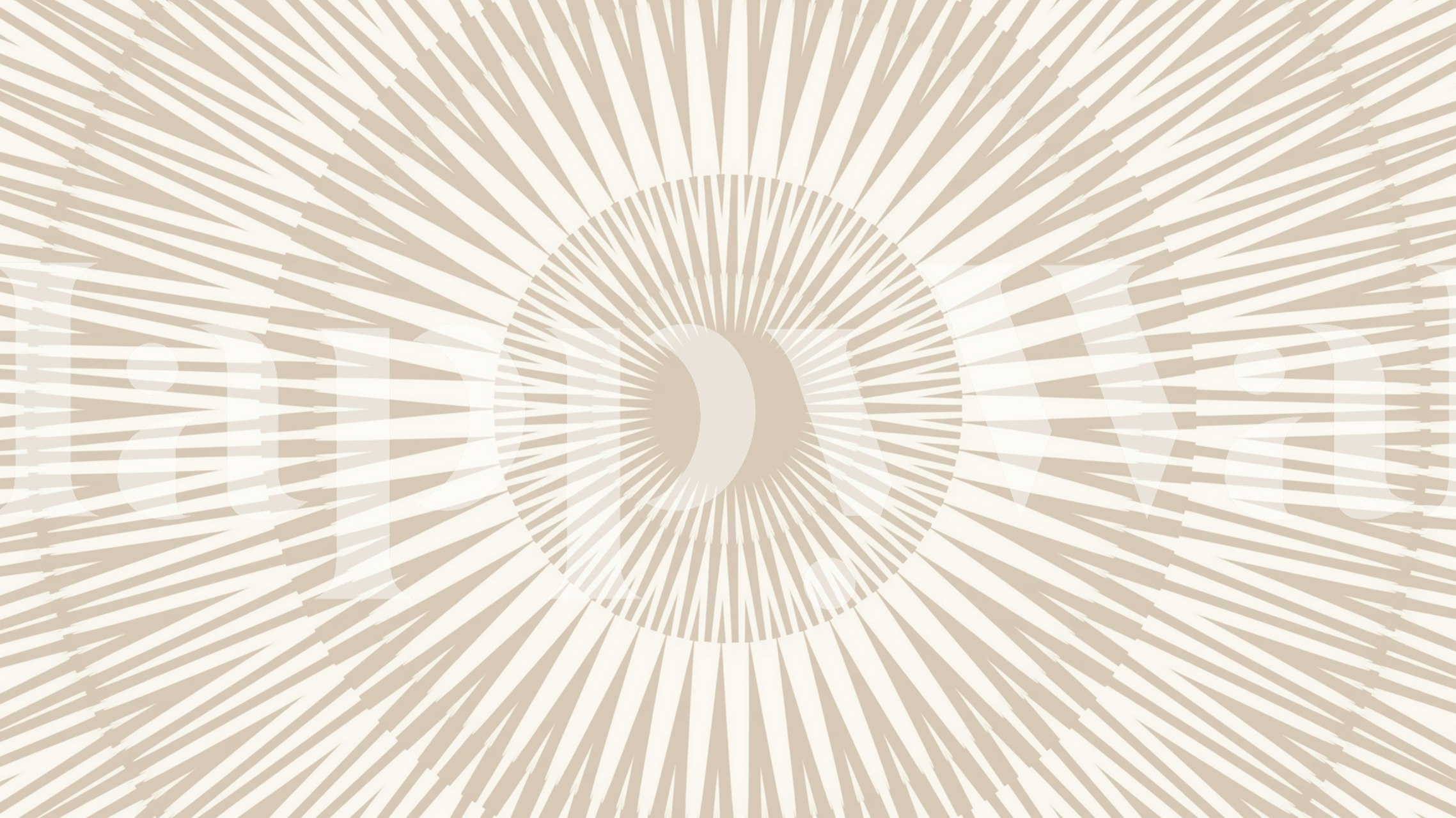 Papel de parede Soft Beige Sun Rays Modernist em um quarto