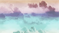 Teal Cyan Clouds tapeta