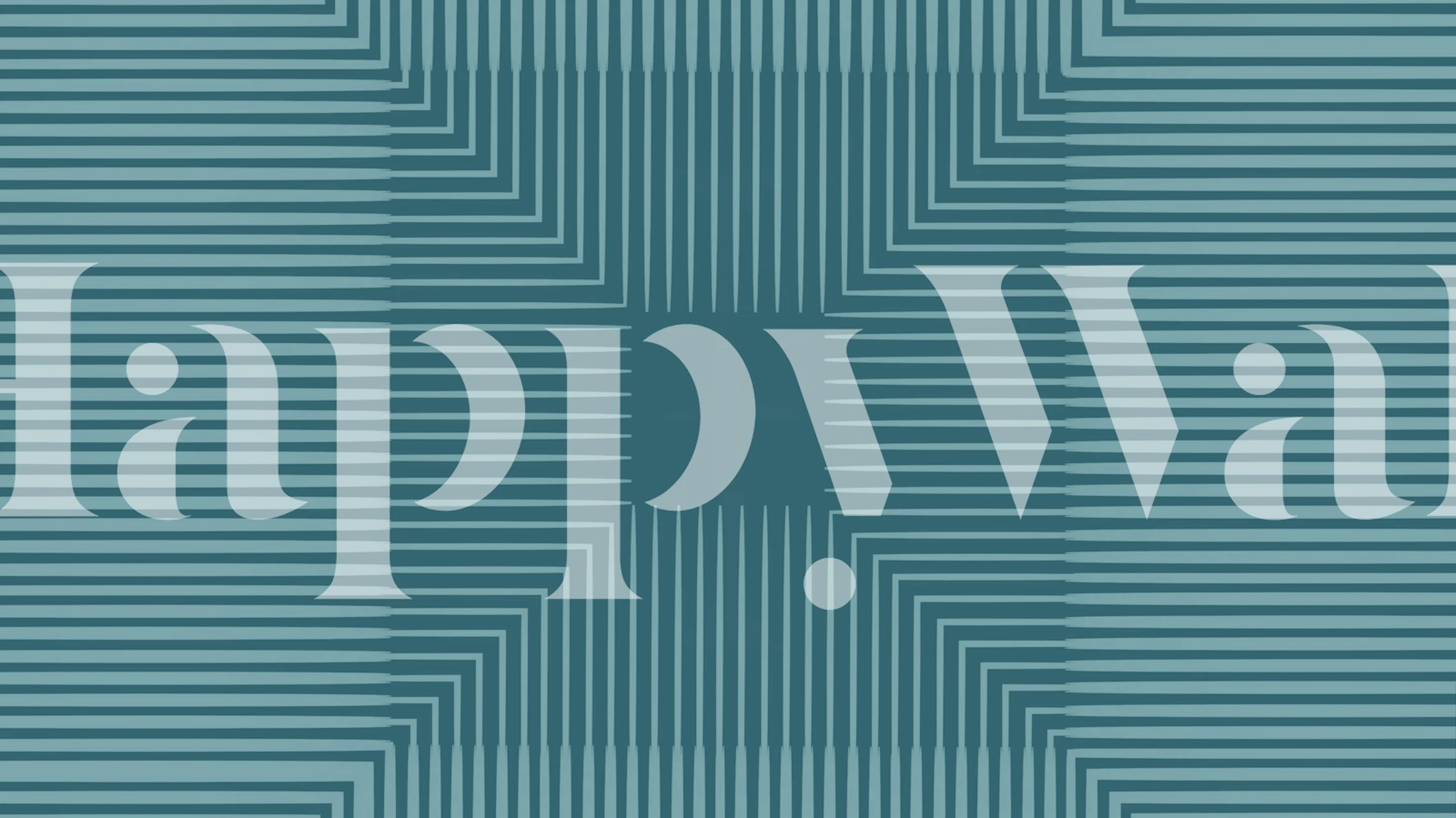 Teal Cyan Mid Century Modern tapet i ett rum