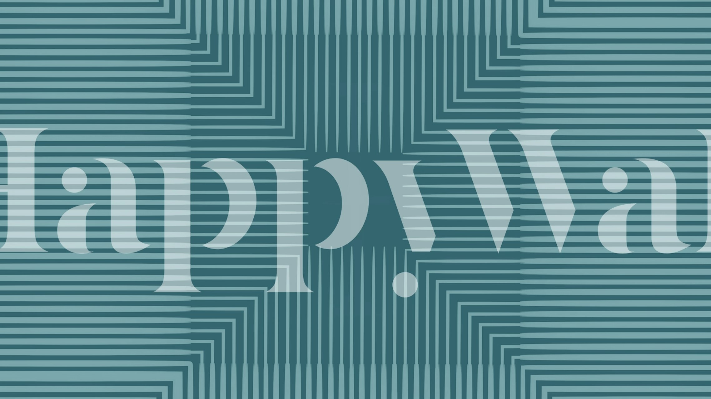 Papel pintado Teal Cyan Mid Century Modern en una habitación