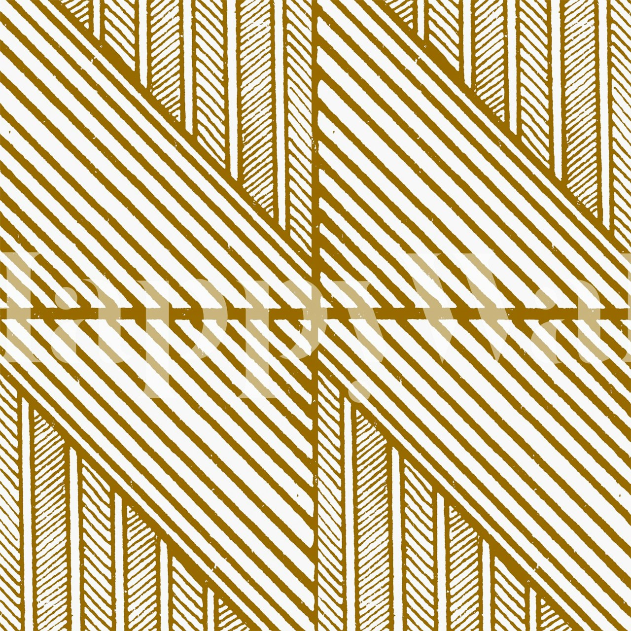 Yellow ochre minimalist wallpaper in a room