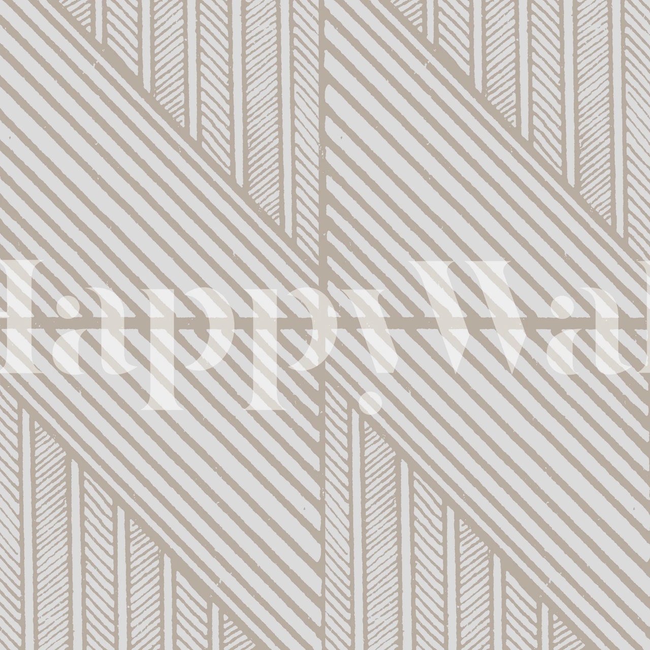 60s Japan Minimalist behang in een kamer