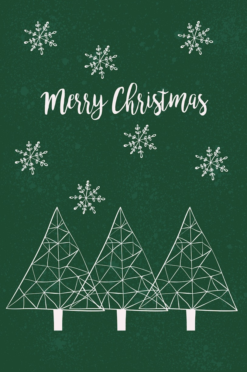 Merry Christmas Green wallpaper - Happywall