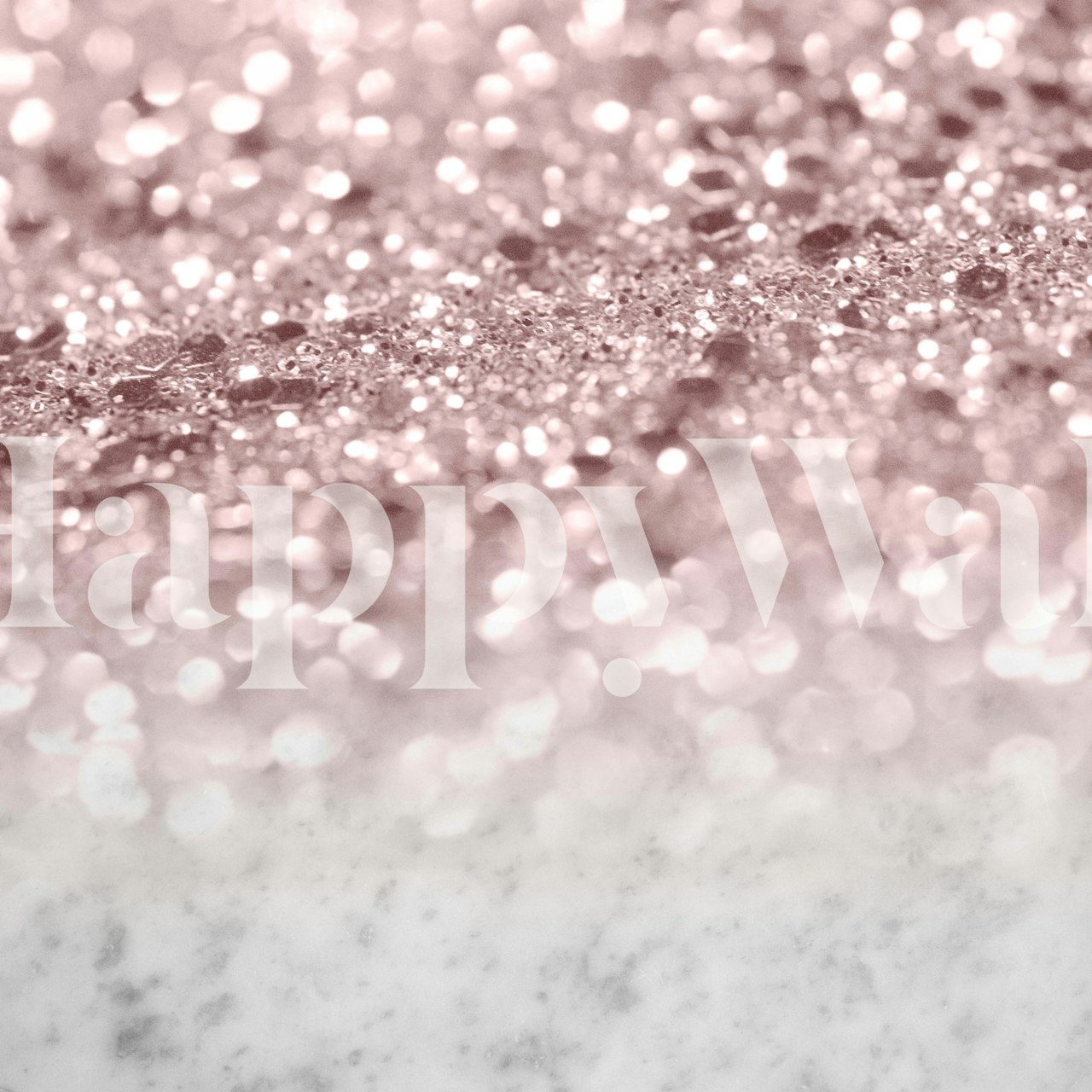 Papier peint mural texture marbre et paillettes roses élégantes