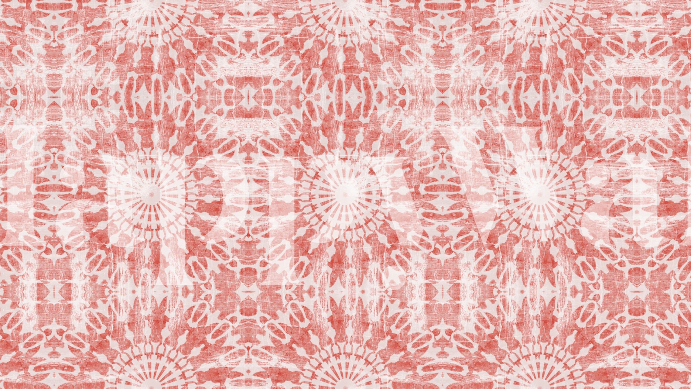 Tapeta Mid Century Vintage Red w stylowym pokoju