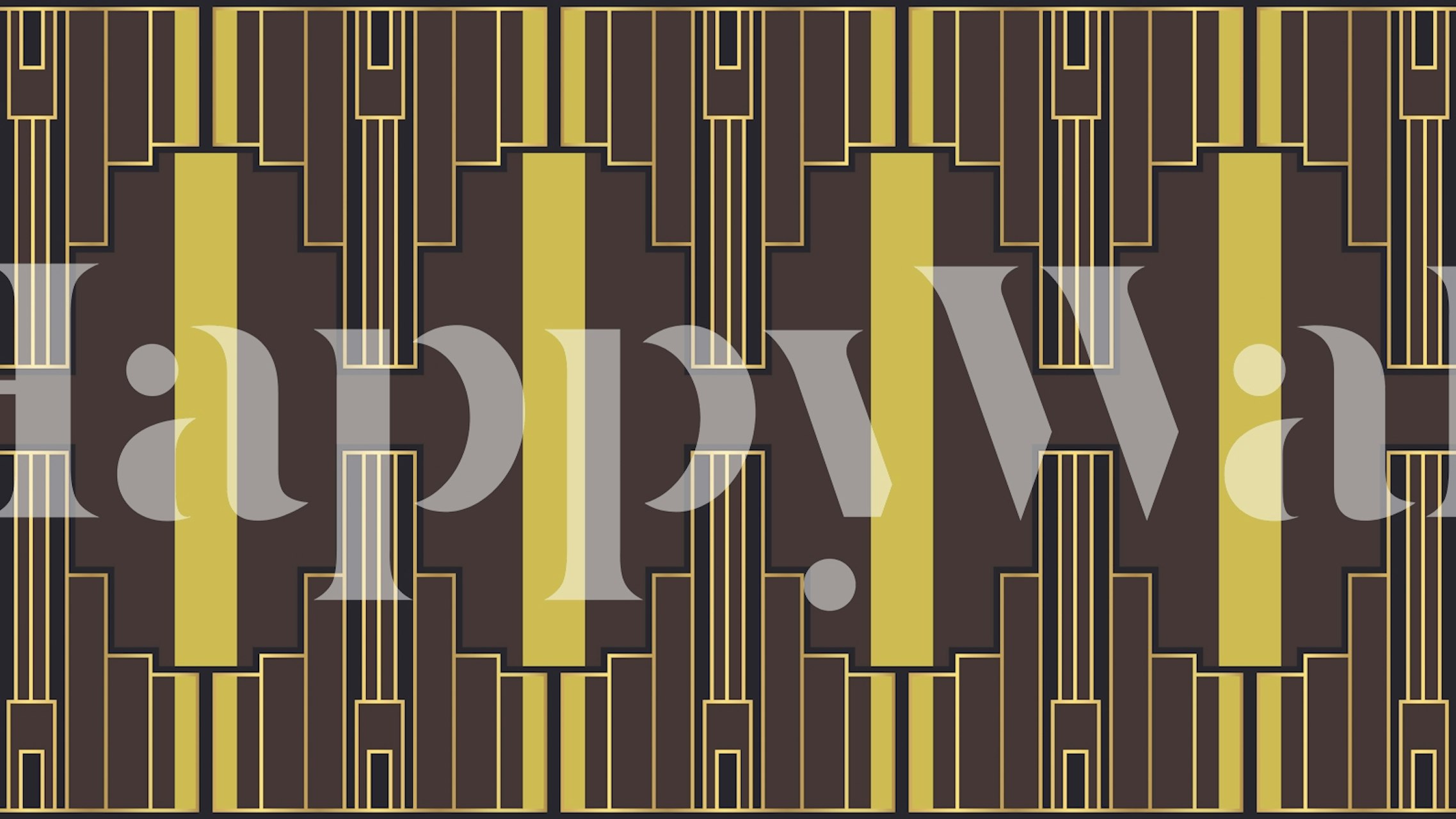 Carta da parati Art Deco in una stanza elegante