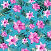 Tropical Flowers Palm 3 tapete