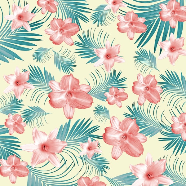 Tropical Flowers Palm 7