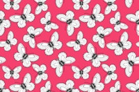 White butterfly pattern 2 tapet