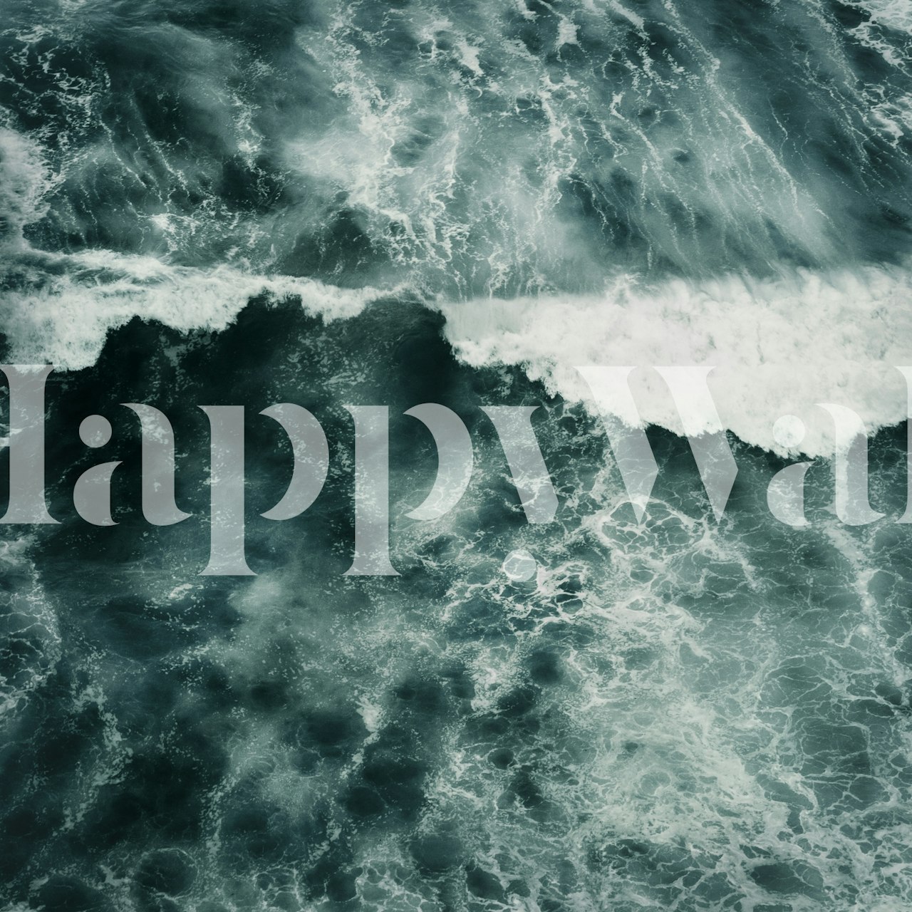 Design tapety aqua v jasné místnosti