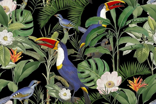 Tropical Jungle Toucans