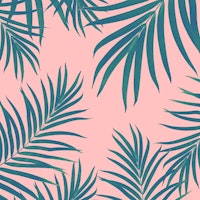 Palm Leaves Pattern Blush 1 tapeta