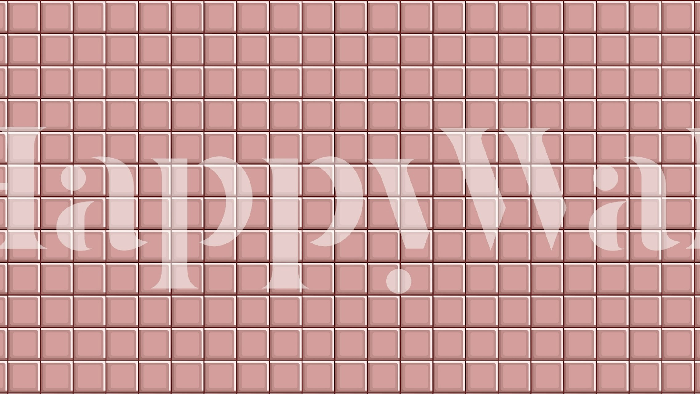 Papier peint Retro Tiles Nude dans une pièce
