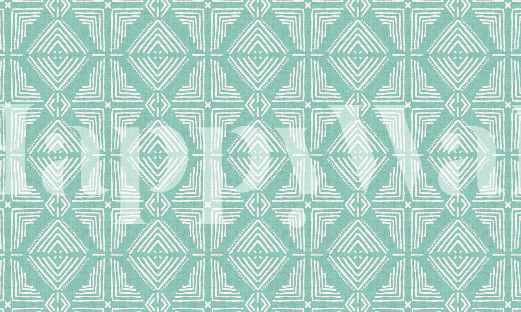 Nora Tile Mint tapetdesign i et rum