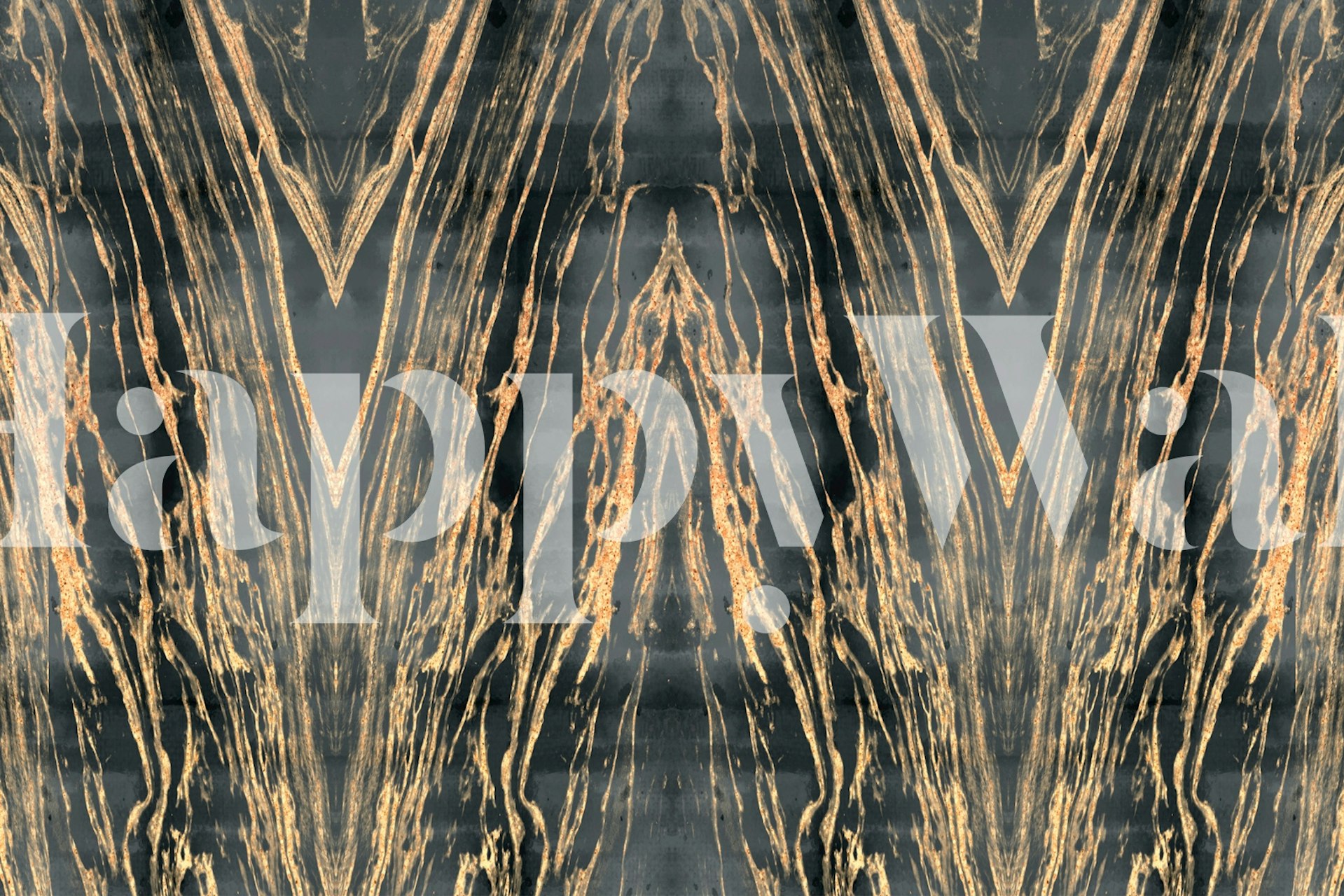 Mid Century Art Deco tapetdesign i et rum