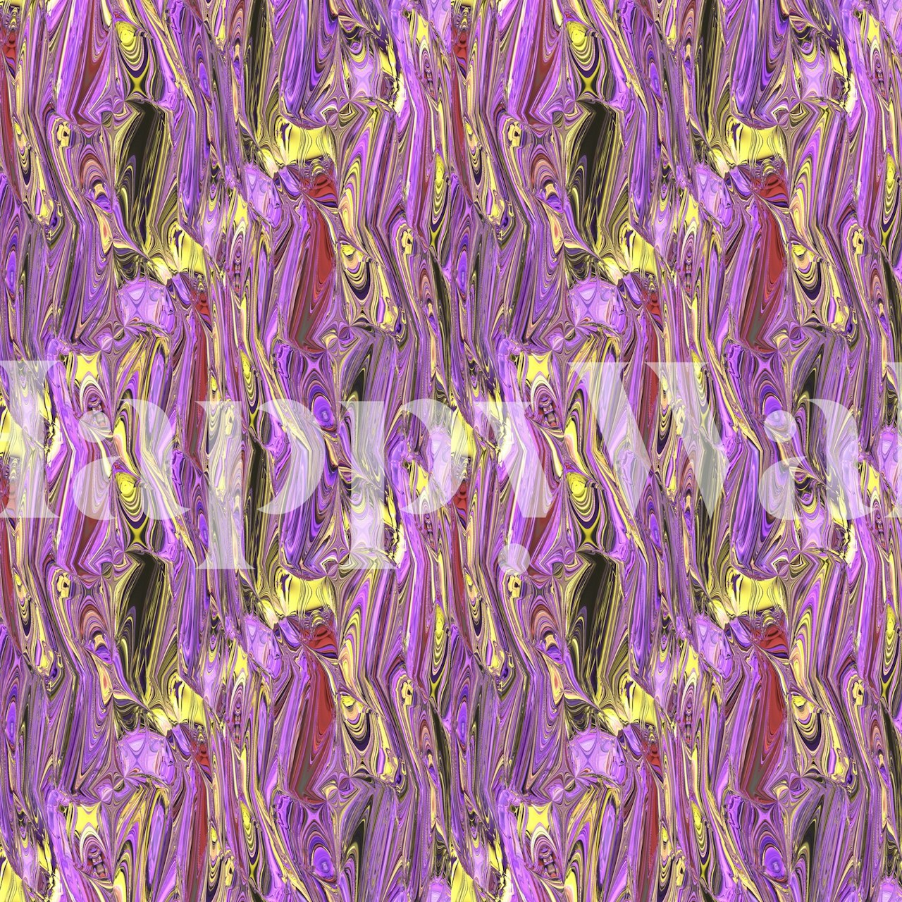 Carta da parati astratta con turbinii rosa e oro