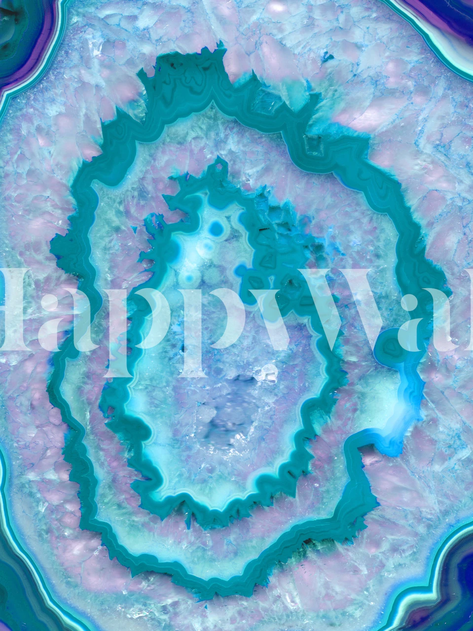 Blue and purple agate pattern wallpaper