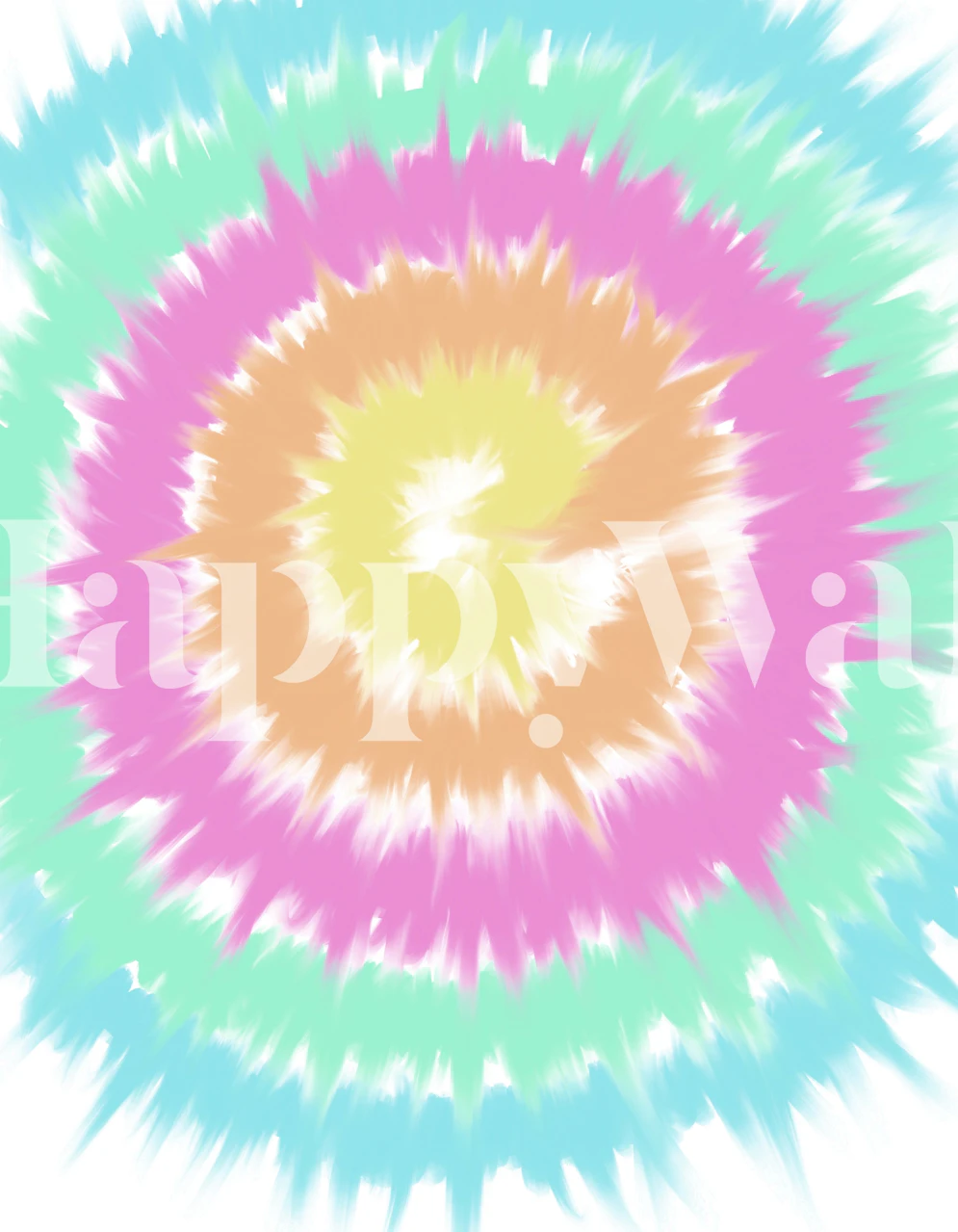 Pastel Tie Dye Summer Glam 1 w pokoju