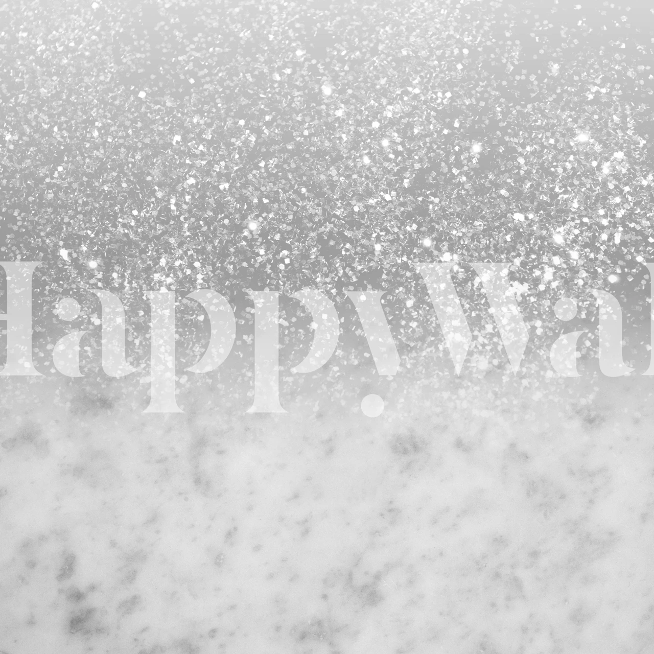 Tapeta White Marble Silver Ombre w pokoju