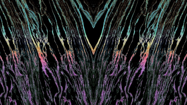 Art Deco Rainbow Waterfall