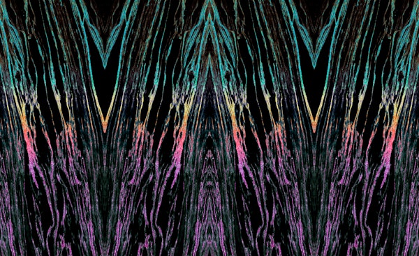 Art Deco Rainbow Waterfall