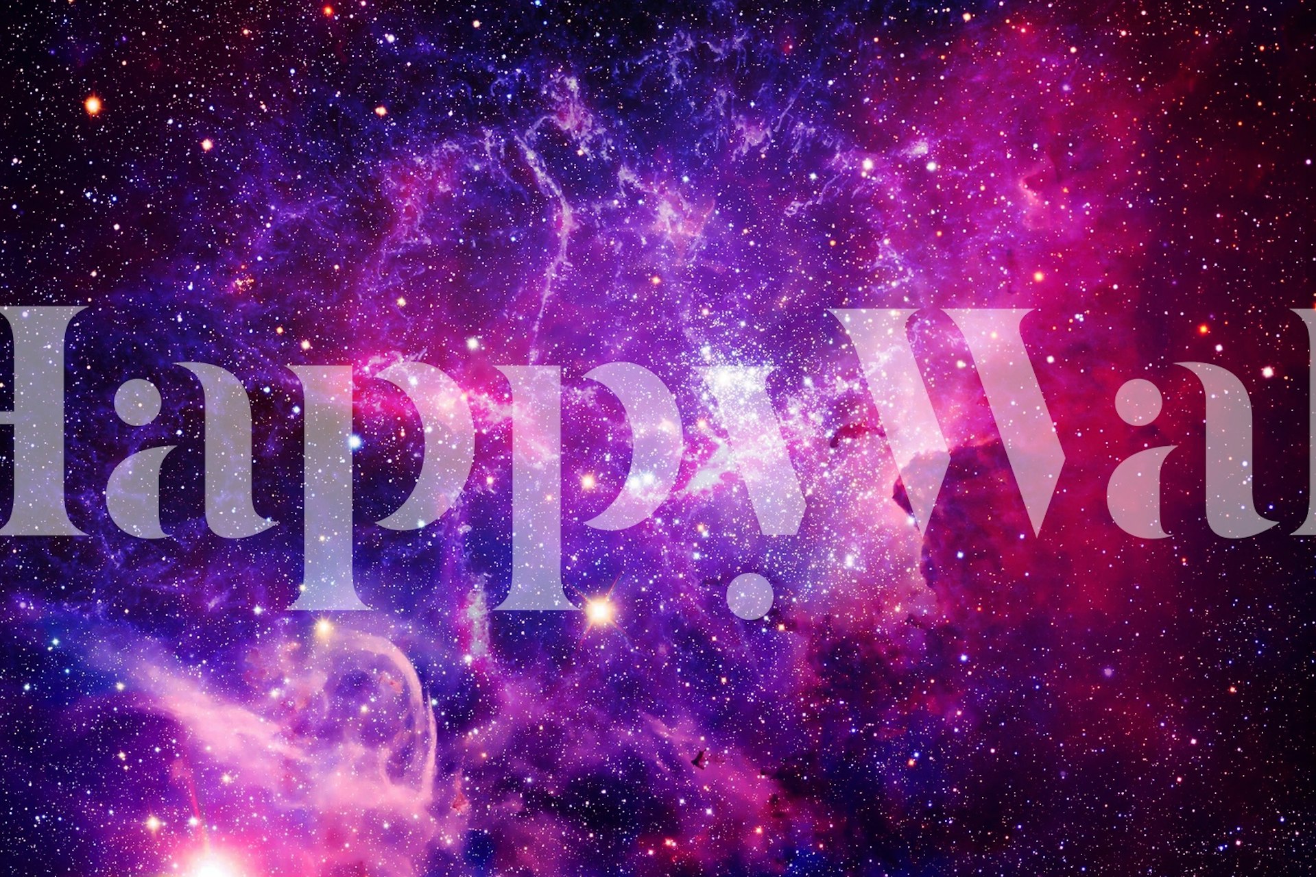 Colorful galaxy stars with purple and blue hues wallpaper