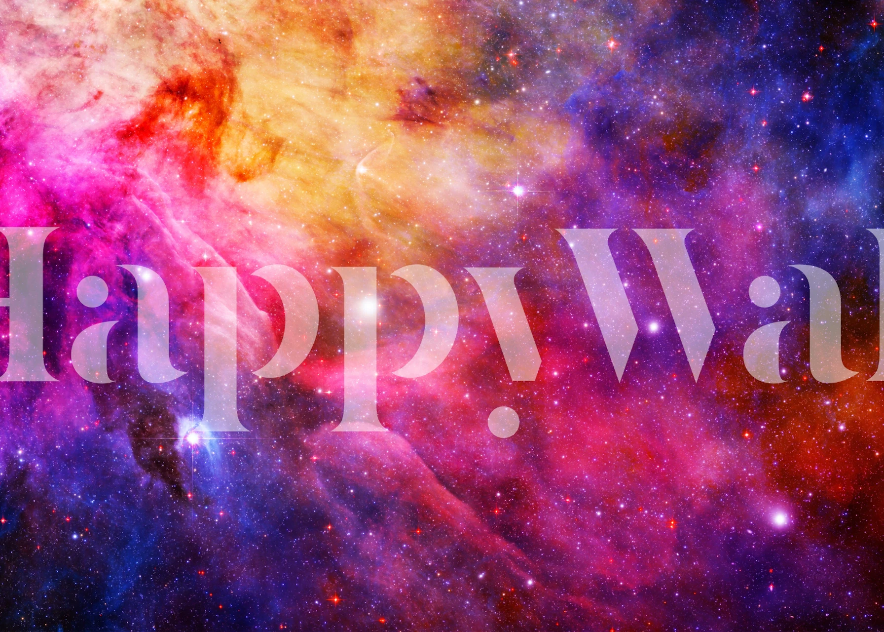 Vibrant galaxy design with purple, pink, and blue colors wallpaper