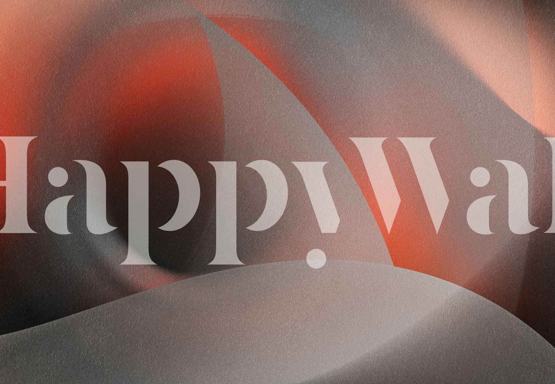 Abstract curves in gray and red tones wallpaper