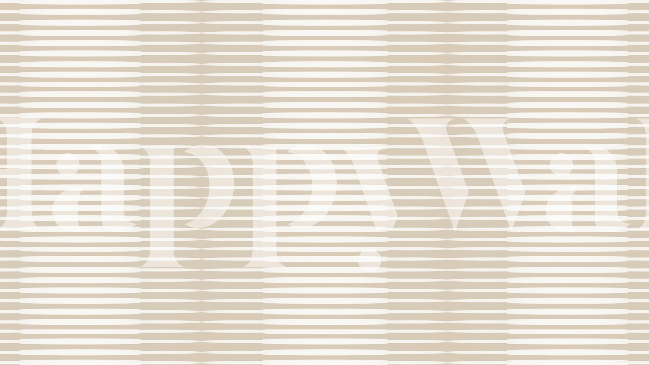 Beige striped pattern wallpaper in a soft Japandi style