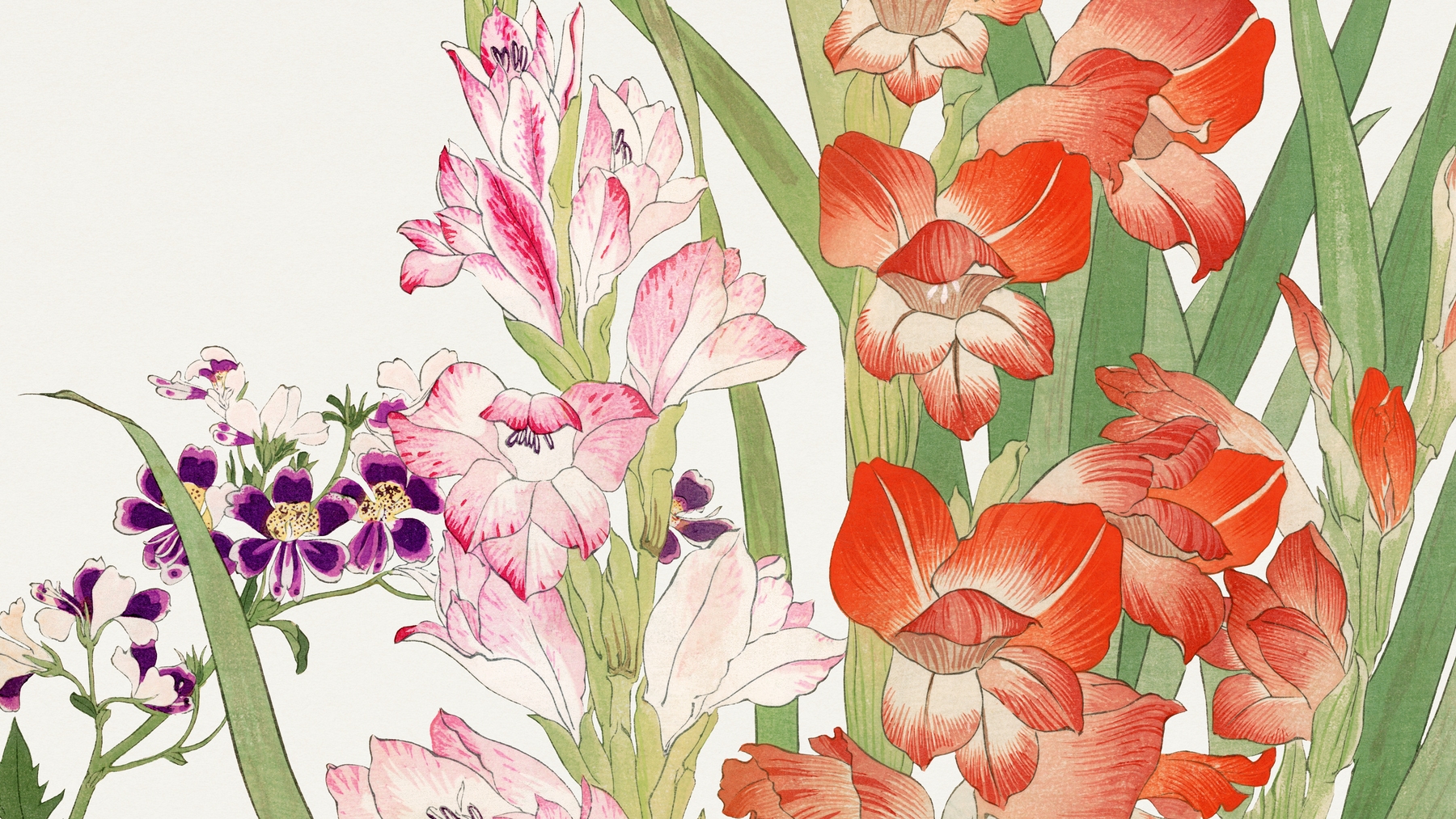 “Japan Orchid Floral Wallpaper - Elegant and Unique Design | Happywall”