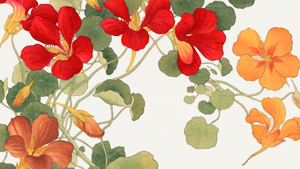 Warm Color Japan Floral