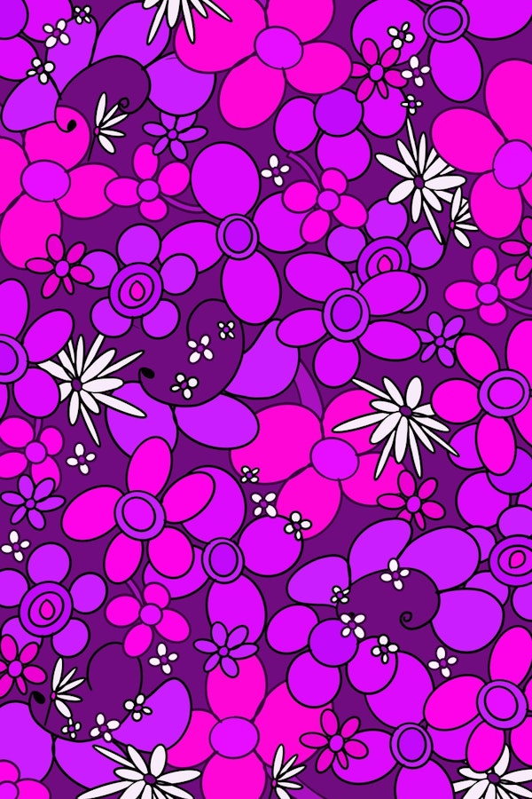 60s 70s Retro Flower Glam 2