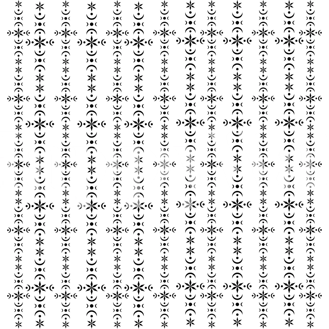 Ταπετσαρία Glow Pattern σε δωμάτιο