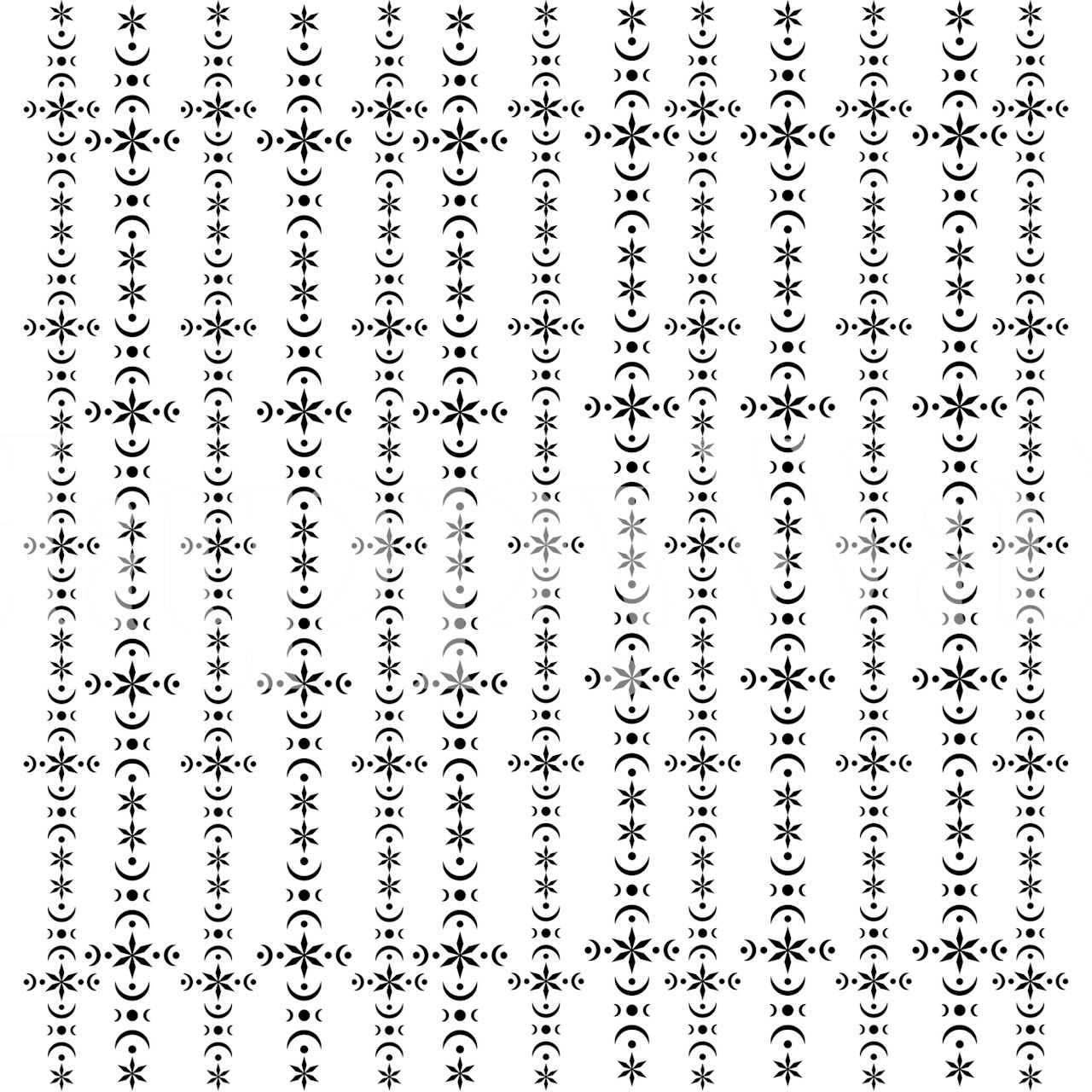 Ταπετσαρία Glow Pattern σε δωμάτιο