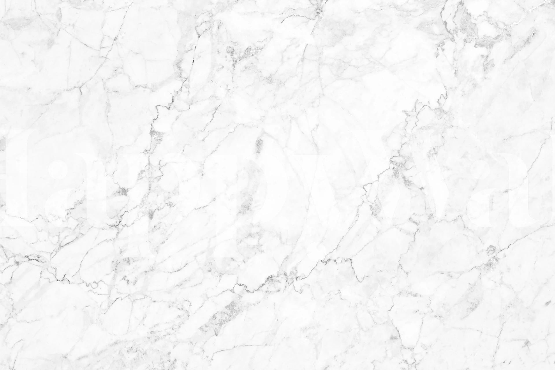 White marble texture wallpaper with grey veining pattern