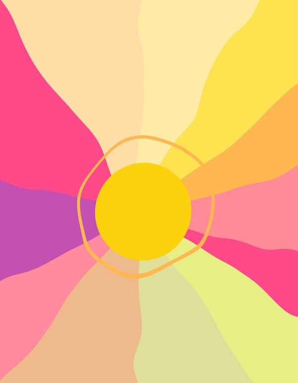 Retro Sunrise Glam 1