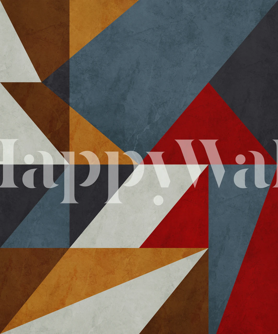 Geometric triangles tapeta v místnosti