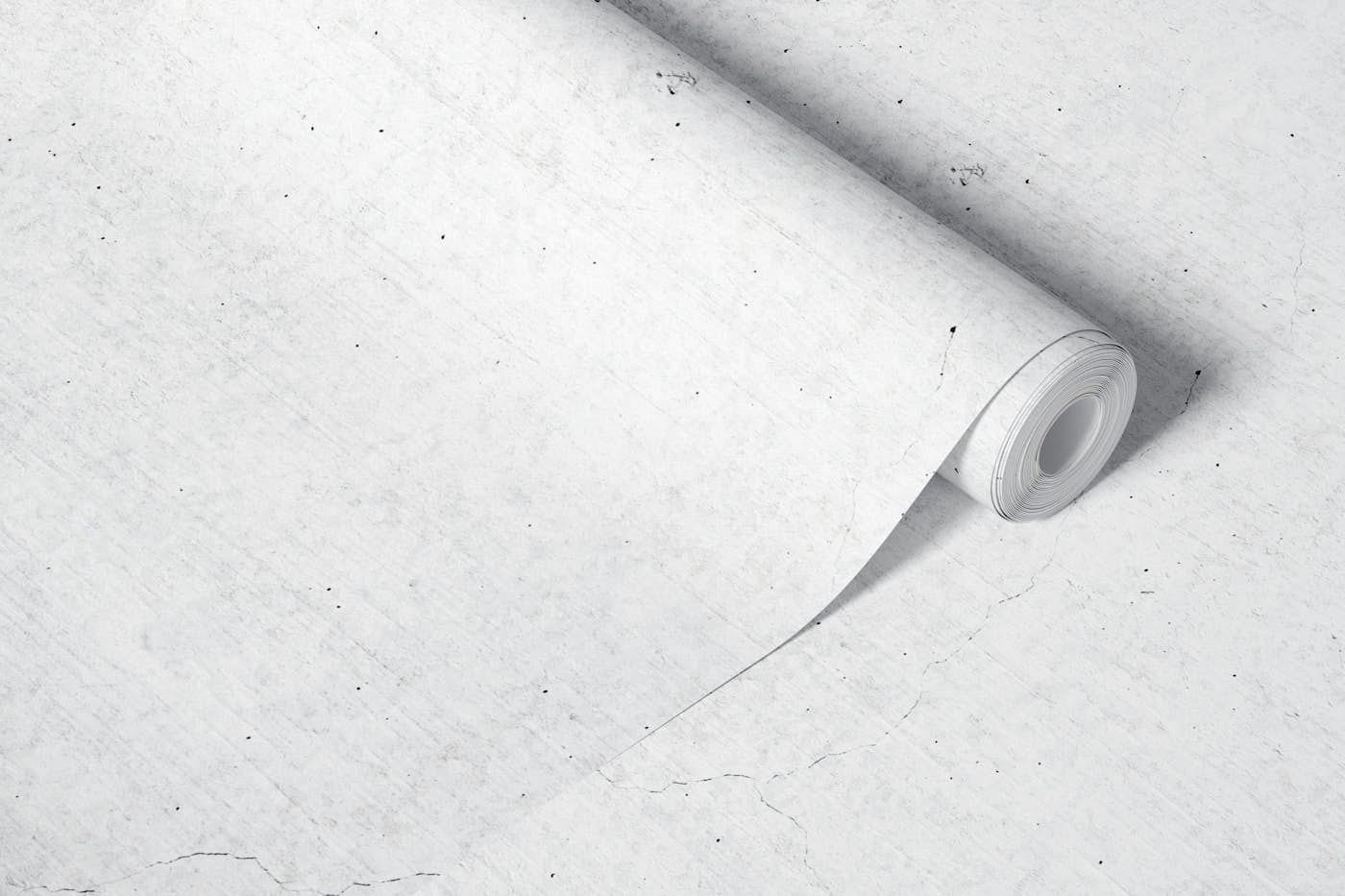 White concrete wallpaper roll